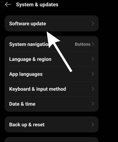 software update