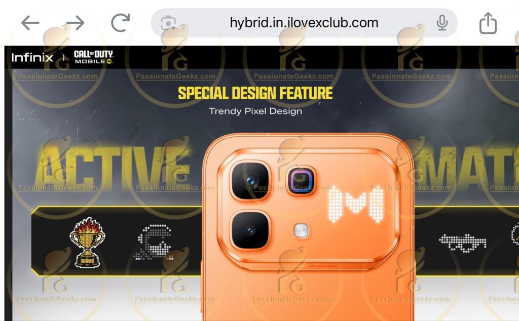 Infinix Note 60 Pro Active Matrix LED Design