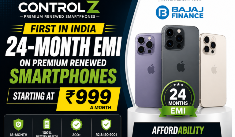 Buy Renewed iPhones at ₹999/Month: ControlZ Introduces 24-Month EMI in India