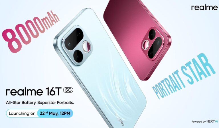 realme 16T Set to Launch Under ₹25,000 With 8000mAh Battery, OLED Display and IP69 Rating