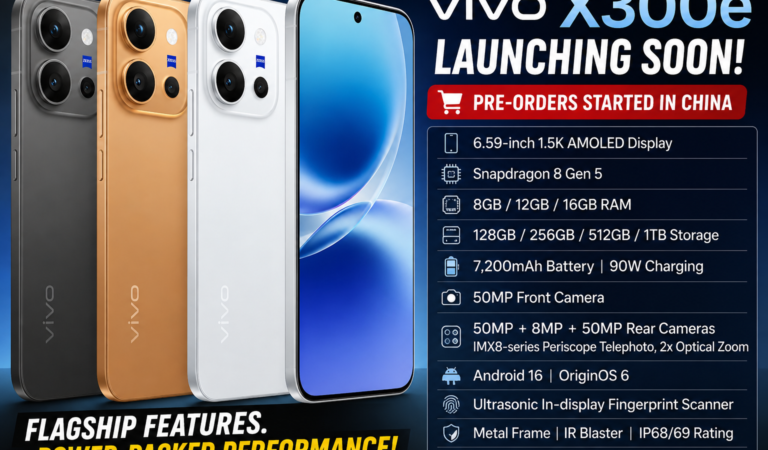 vivo X300e Official Sales Begin on July 27 in China: Snapdragon 8 Gen 5, 7,200mAh Battery & ZEISS Cameras