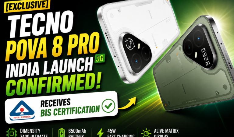 POVA 8 Pro 5G India Launch Confirmed as Device Receives BIS Certification