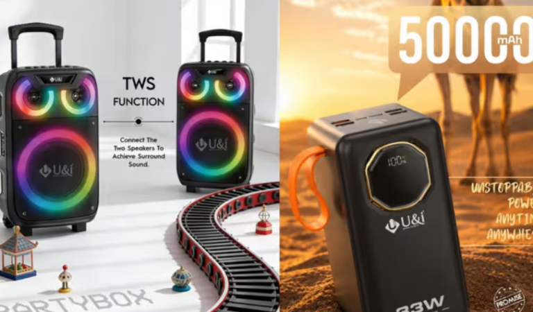 U&i Launches New Wireless Speakers, 50,000mAh Power Bank, and TWS Earbuds in India Starting at Just ₹349