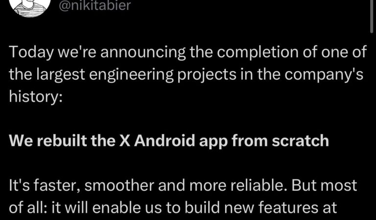 X Rebuilds Android App from Scratch, Promises Faster Performance and Android-First Features